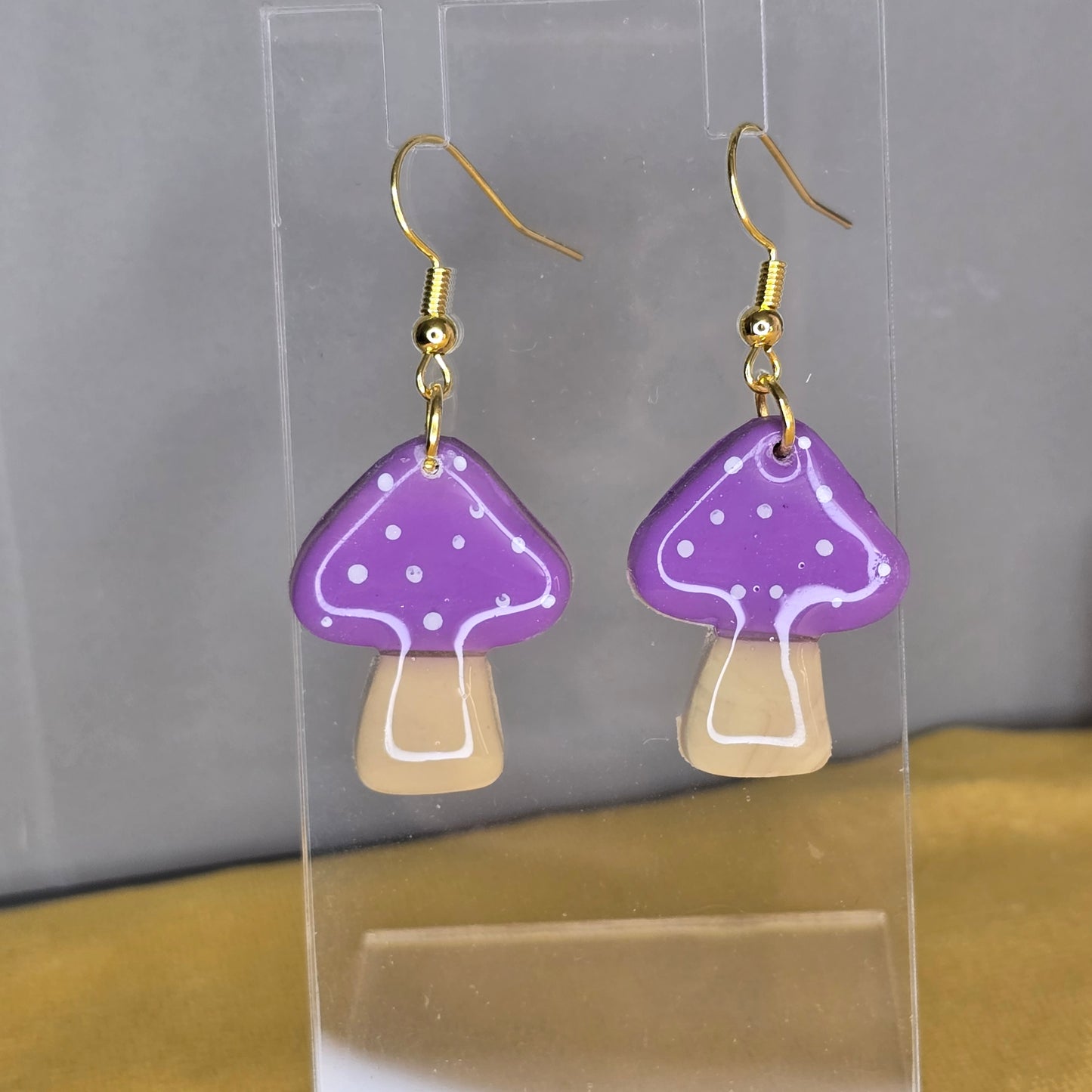 Handmade Mushroom Earrings