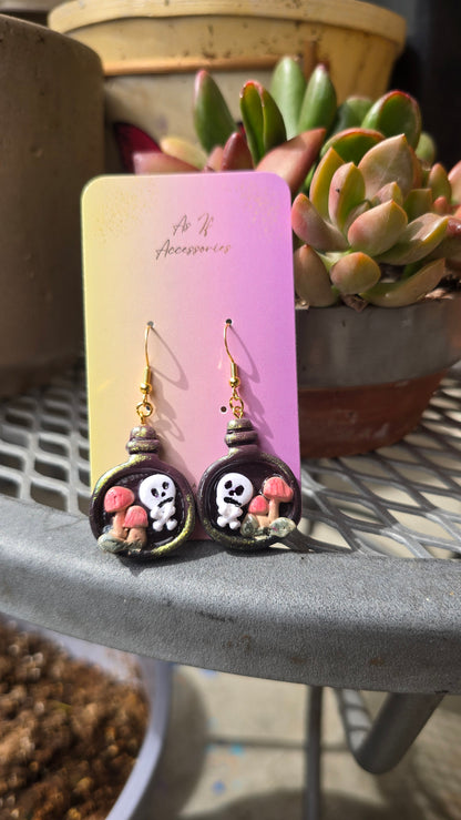 Death Bottle Earring