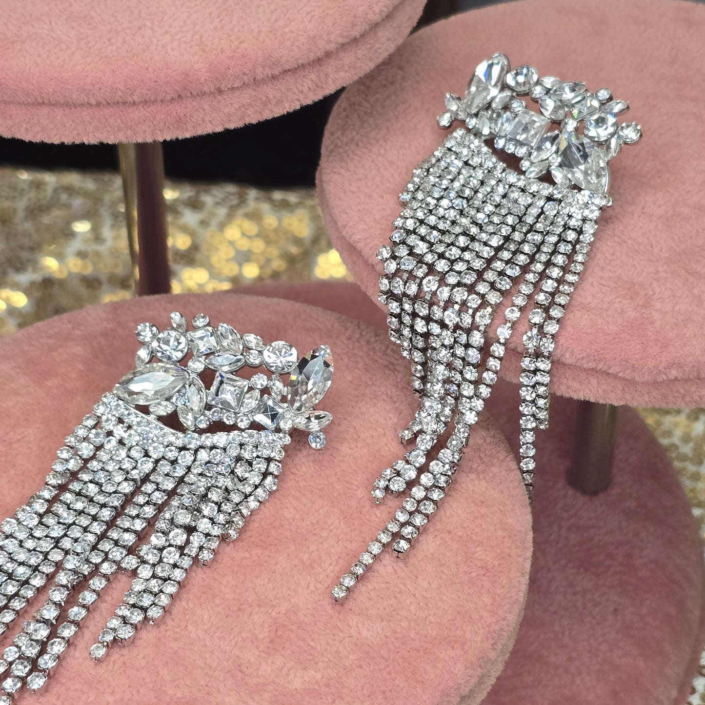 Exquisite Shimmer Cascade Earrings