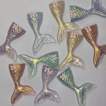 Mermaid Tail Resin Keychain
