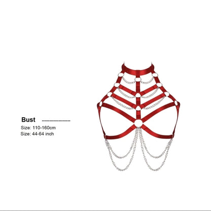 Plus Size Crimson Chest Harness