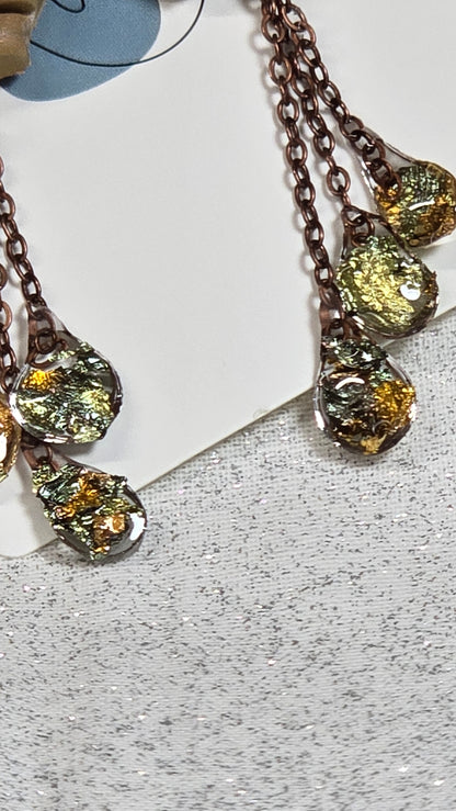 Chocolate Fall Leaf Teardrops