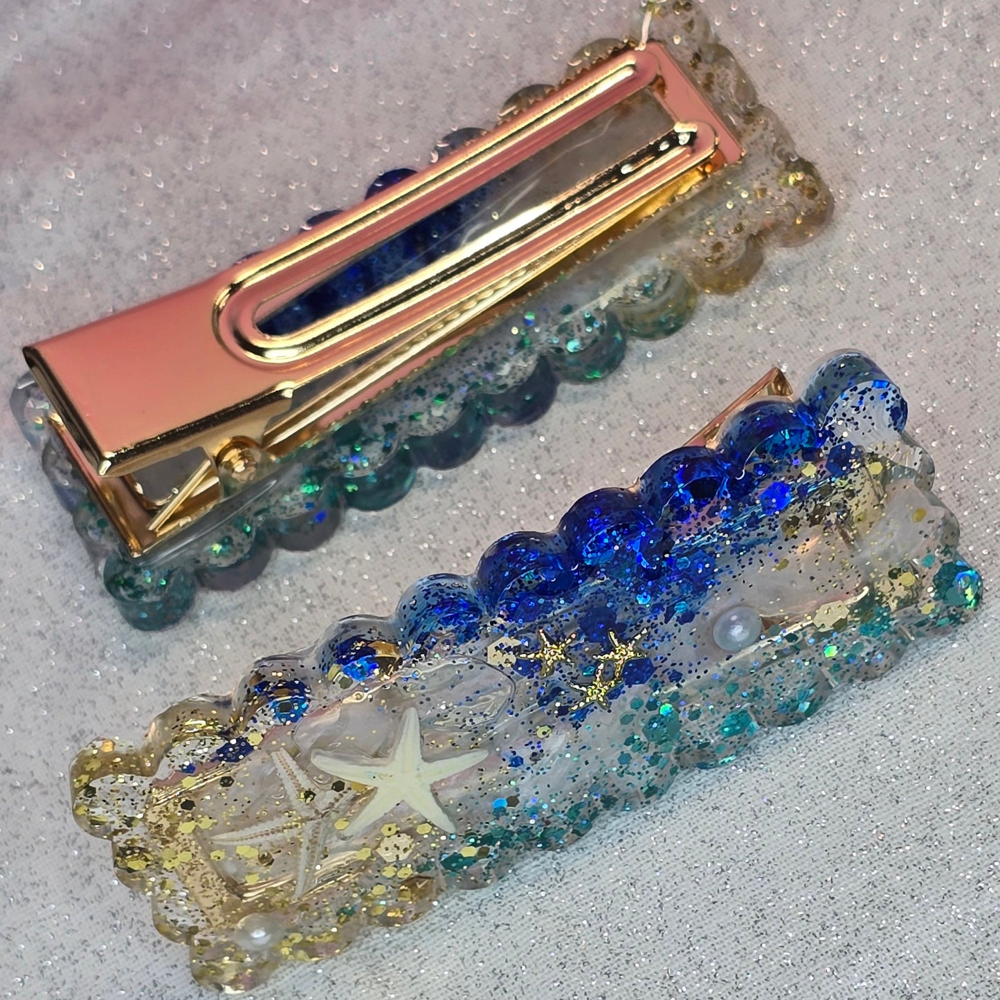 Sea Sides Hairclips 1 pair