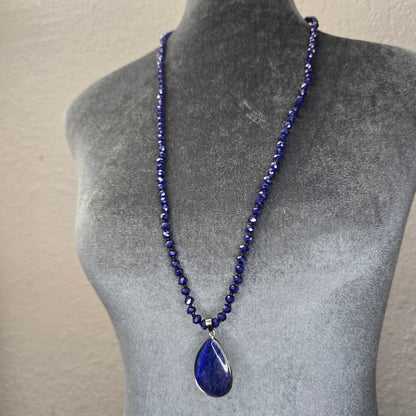 Bead Stone Long Necklace