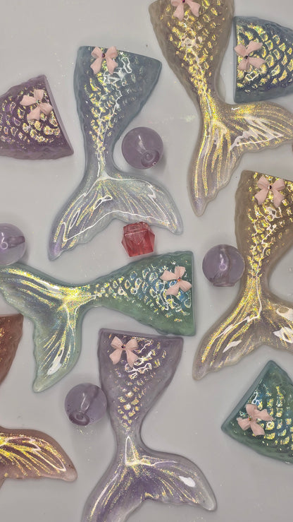 Mermaid Tail Resin Keychain