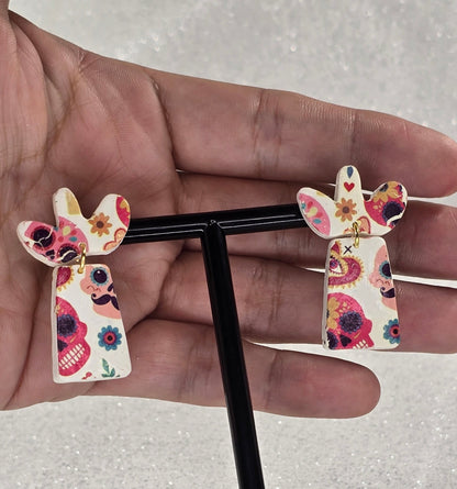 Skulls Everywhere Dangle Earrings