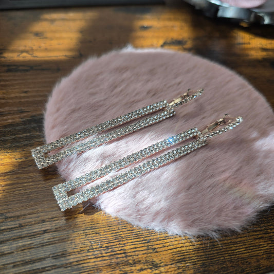 Sparkle Me Geometry Hook earrings