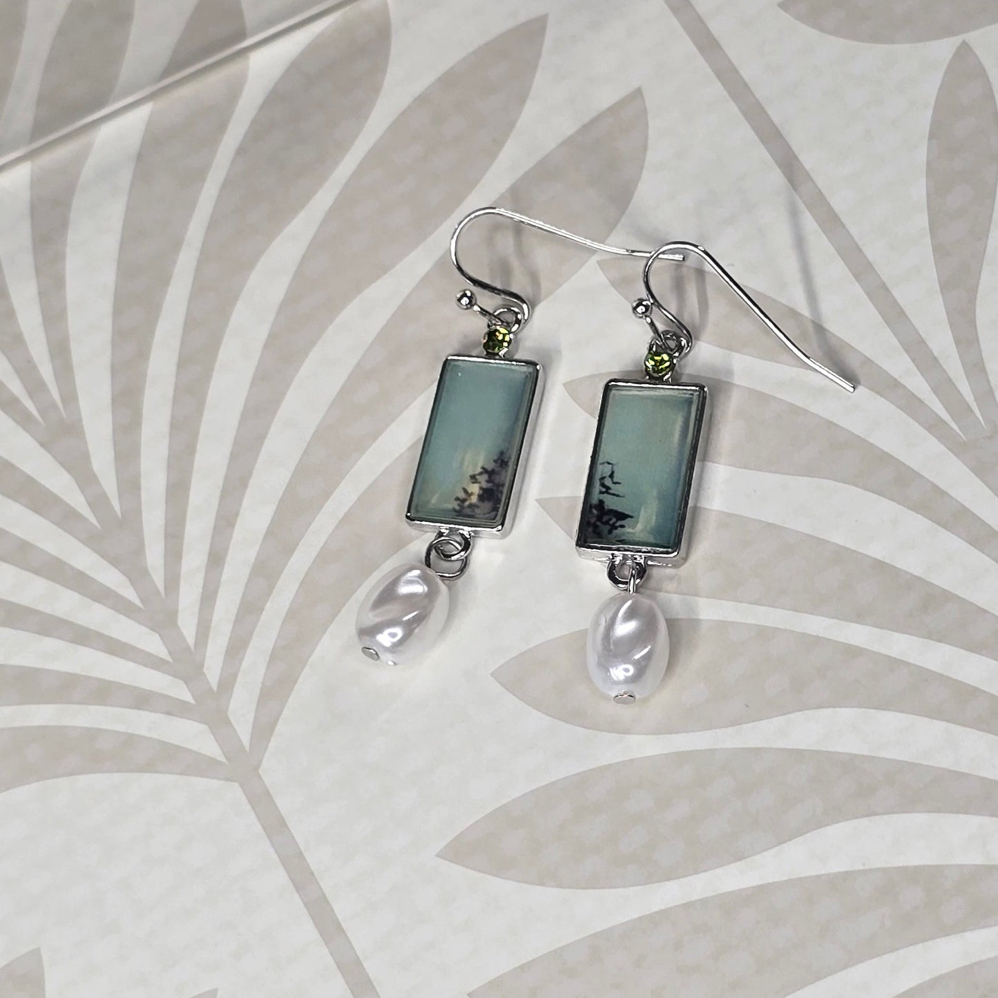 Green Mint Dangles
