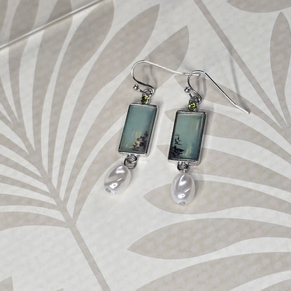 Green Mint Dangles