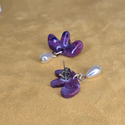Lilac Sweetness Earrings- Handmade