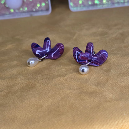 Lilac Sweetness Earrings- Handmade