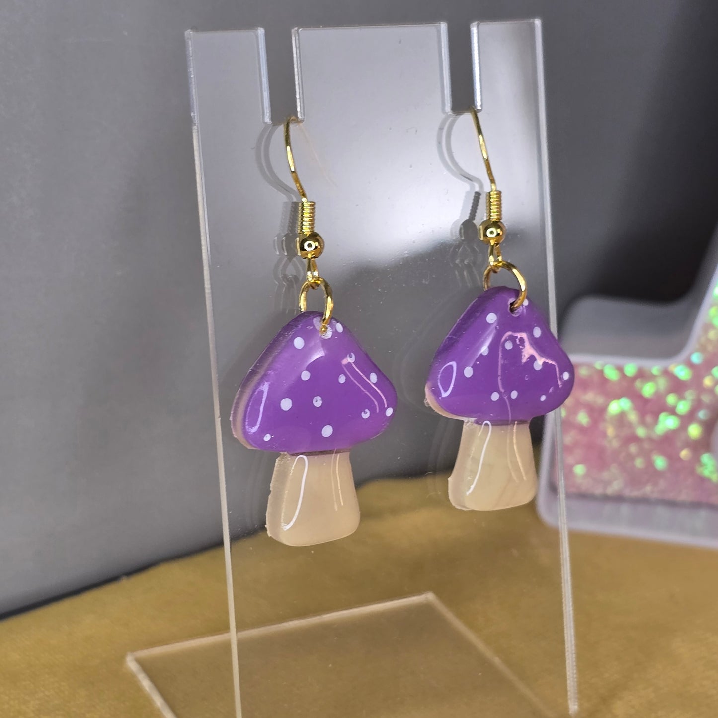 Handmade Mushroom Earrings