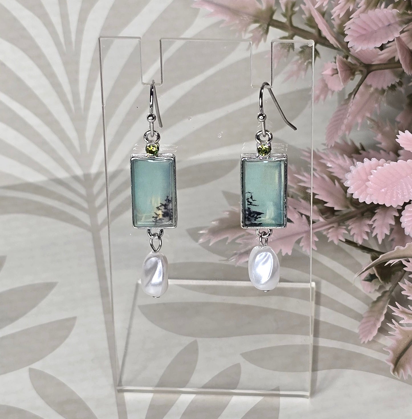 Green Mint Dangles