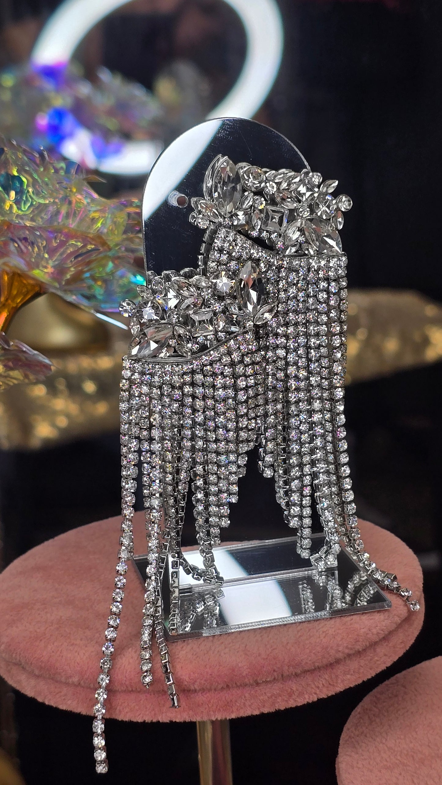 Exquisite Shimmer Cascade Earrings