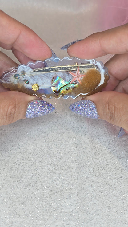 Ocean Hairclips 1 pair