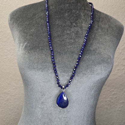 Bead Stone Long Necklace