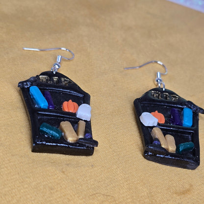 R.I.P Book Shelf Handmade Earrings
