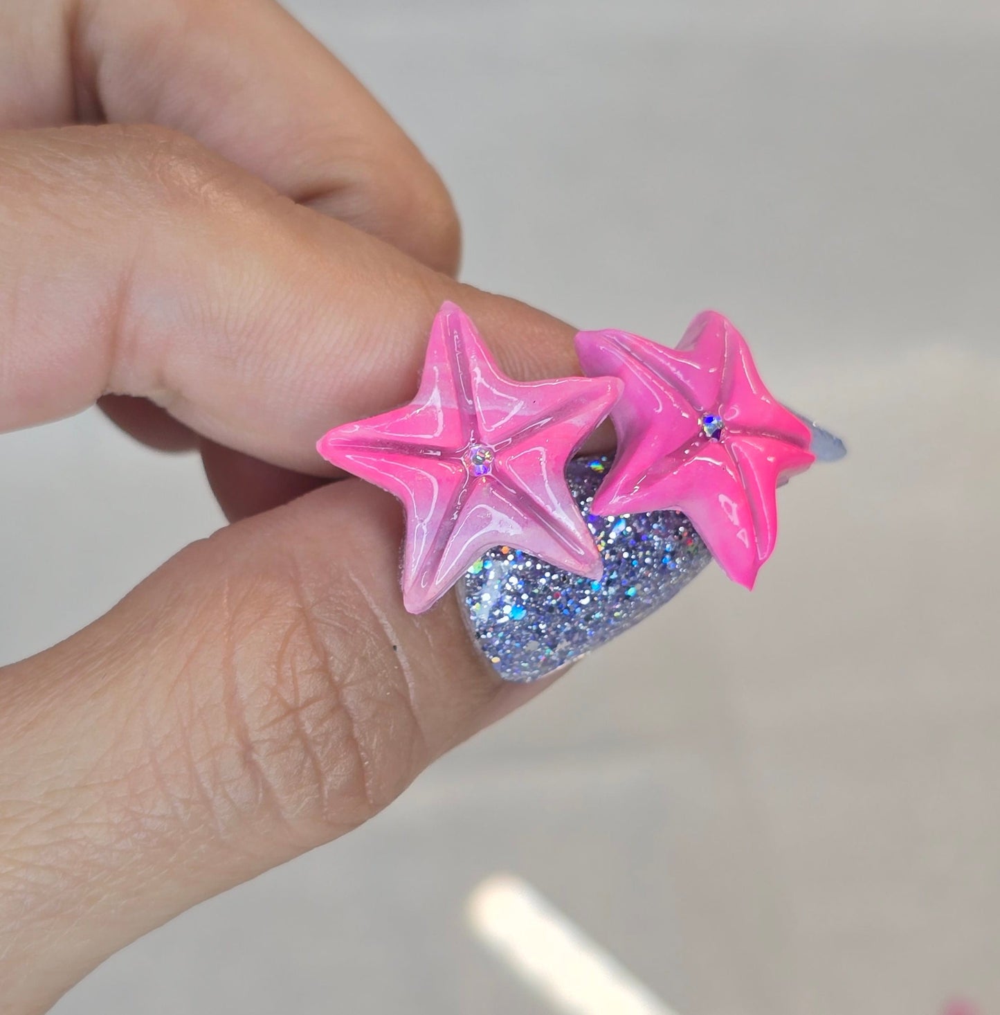 Sea Fantasy Studs 2 pairs