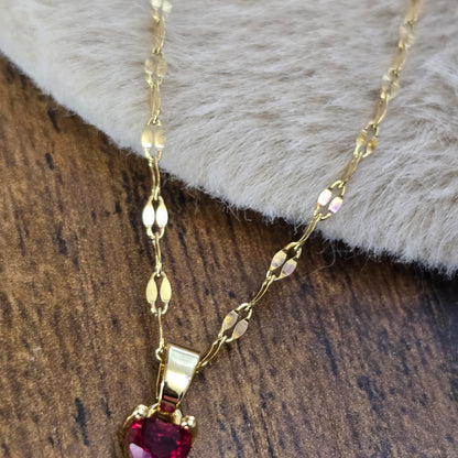 Stainless steel Teddy Bear Pendant Necklace