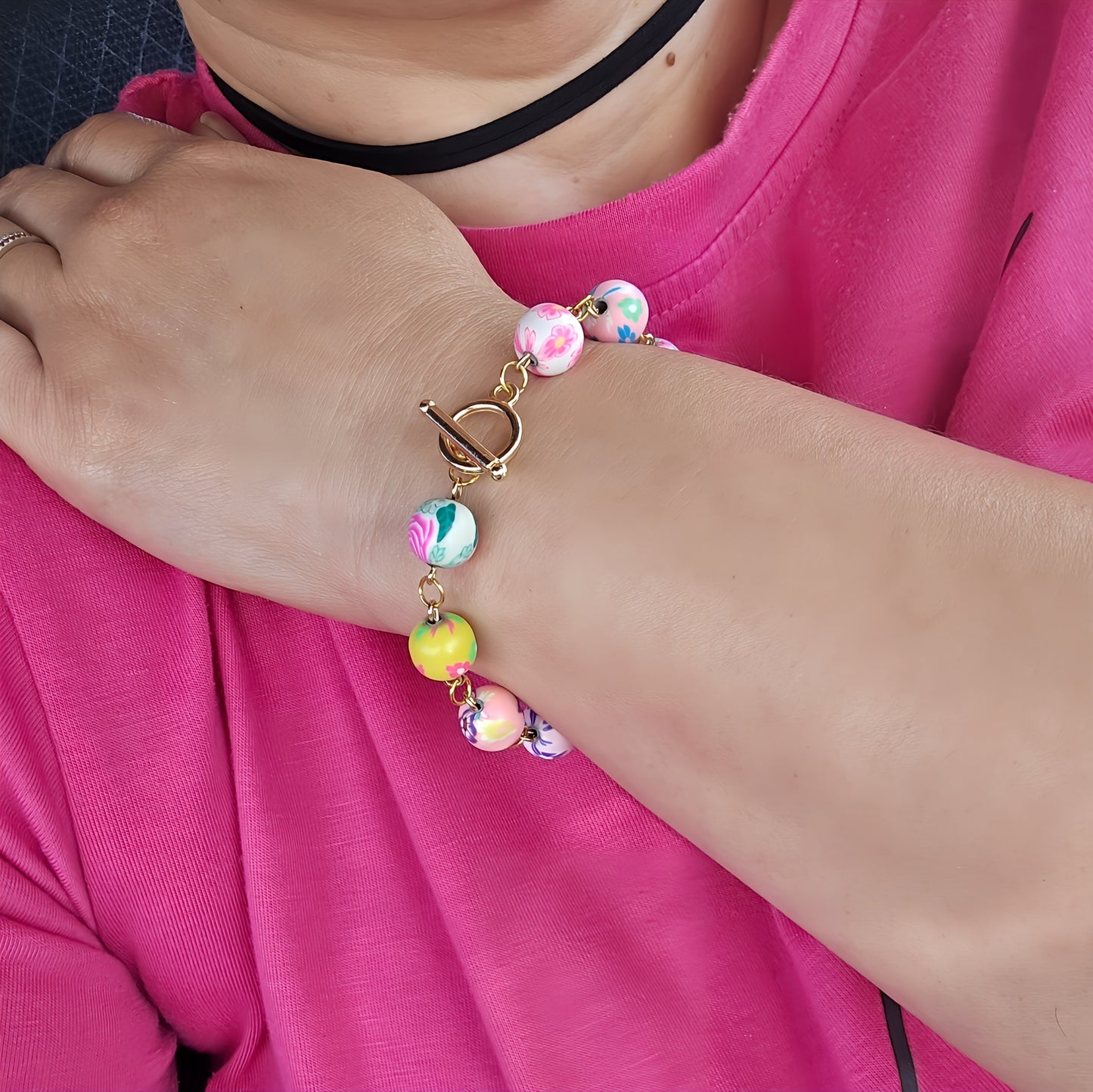 Multicolor Bead Bracelet