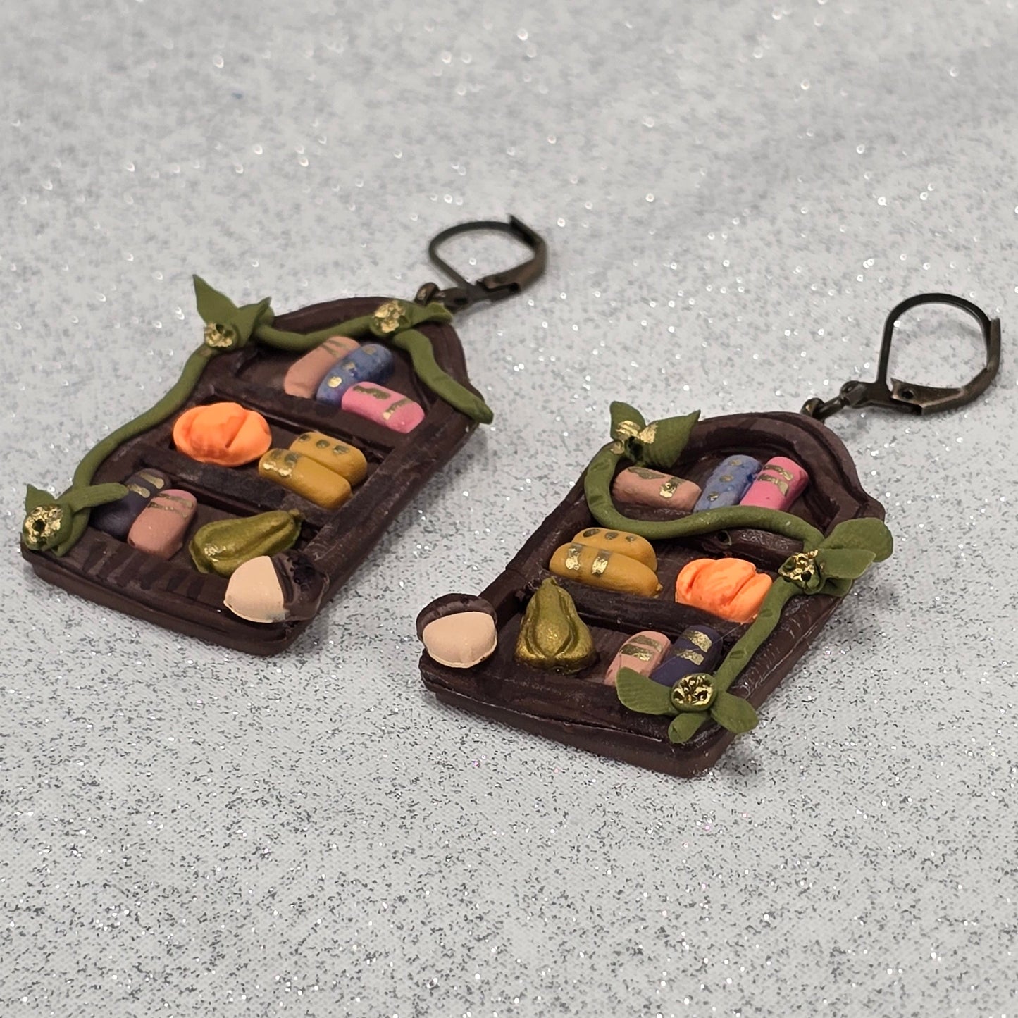 Old Bookshelf Earrings